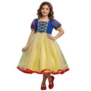 Snow‎ White dress up costume dress one piece princess fairytale size 130 or 5/6